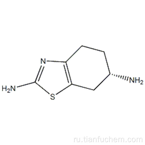 2,6-бензотиазолдиамин, 4,5,6,7-тетрагидро -, (57187947,6S) - CAS 106092-09-5